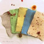 Handmade recycled paper set..