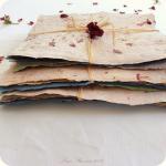 Handmade recycled paper set..